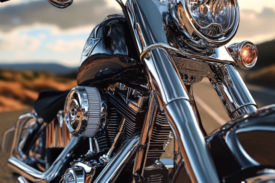 "Chrome Oil Cooler on Scenic Road"