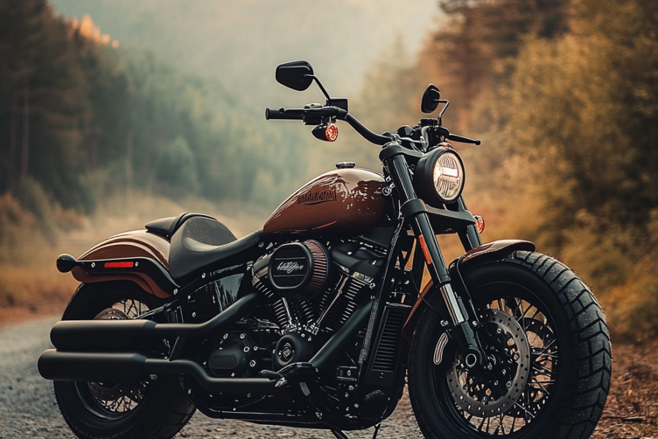"Sleek Vintage Harley"