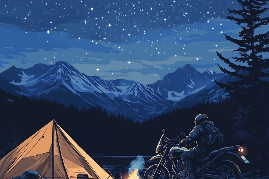 "Starry Mountain Biker"