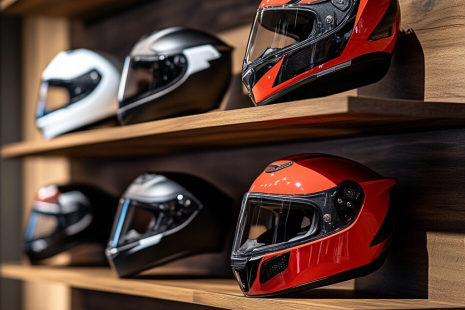 "Helmet Display Showroom"