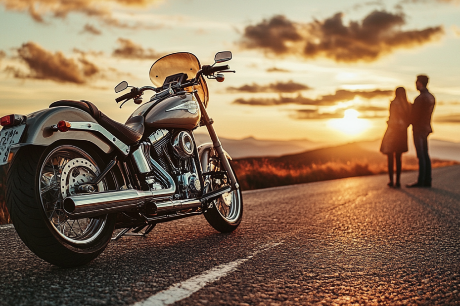 "Sleek Sunset Ride"