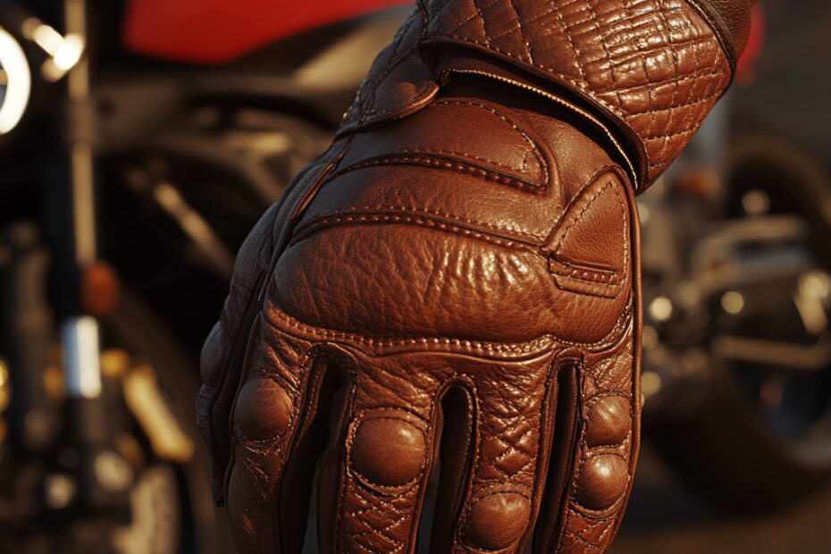 Luxury Leather Motorcycle Gloves