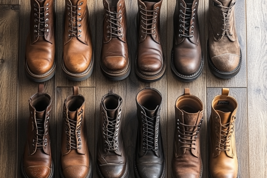 Bottes de moto en cuir